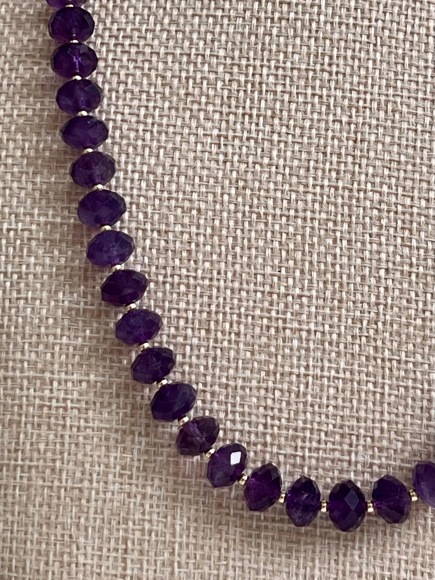 Amethyst Beaded Necklace