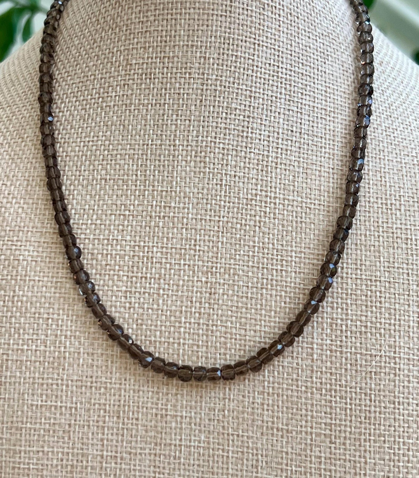Smoky Quartz Beaded Necklace