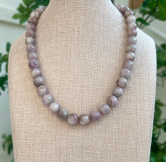 Kunzite Beaded Necklace