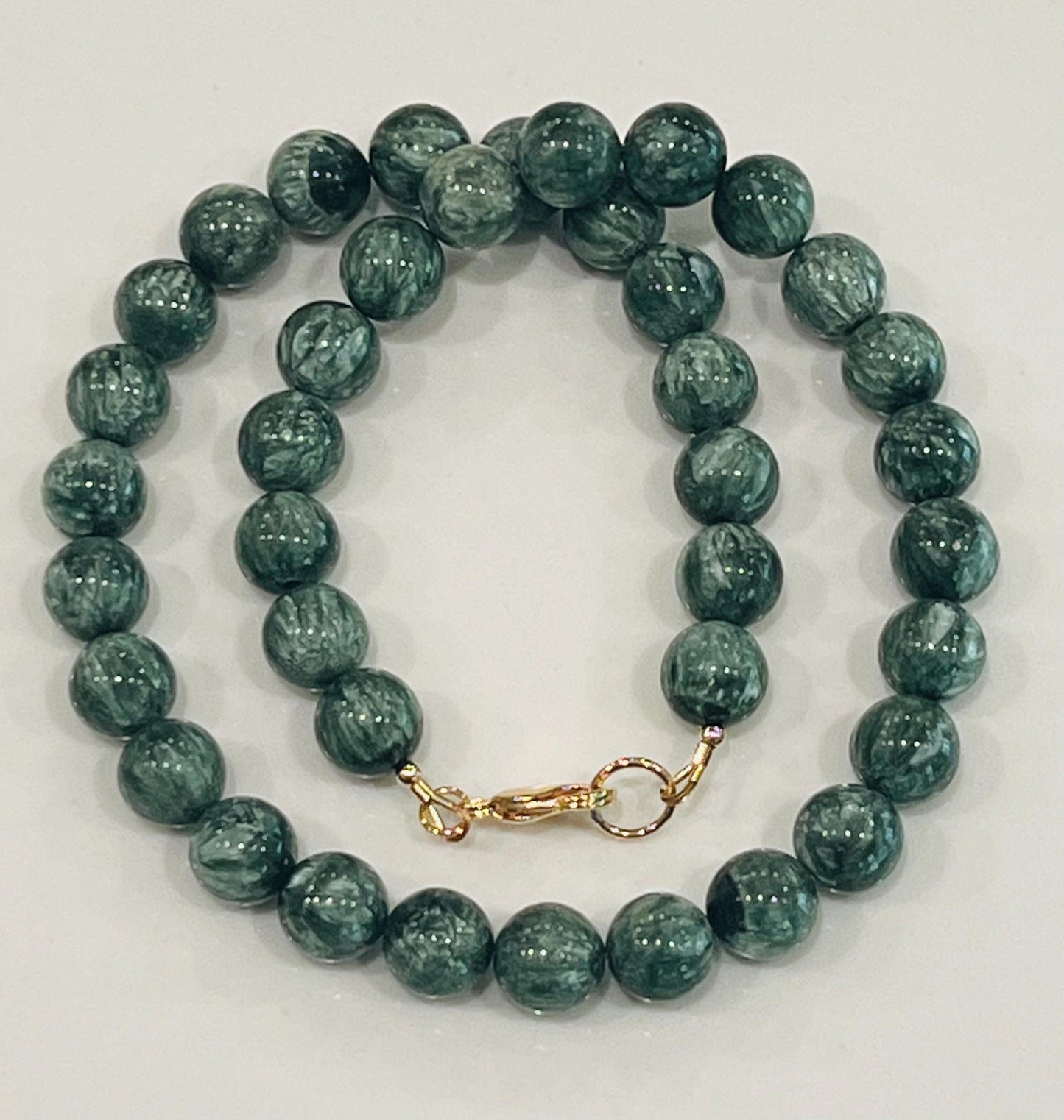 Seraphinite Beaded Necklace
