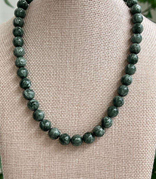 Seraphinite Beaded Necklace