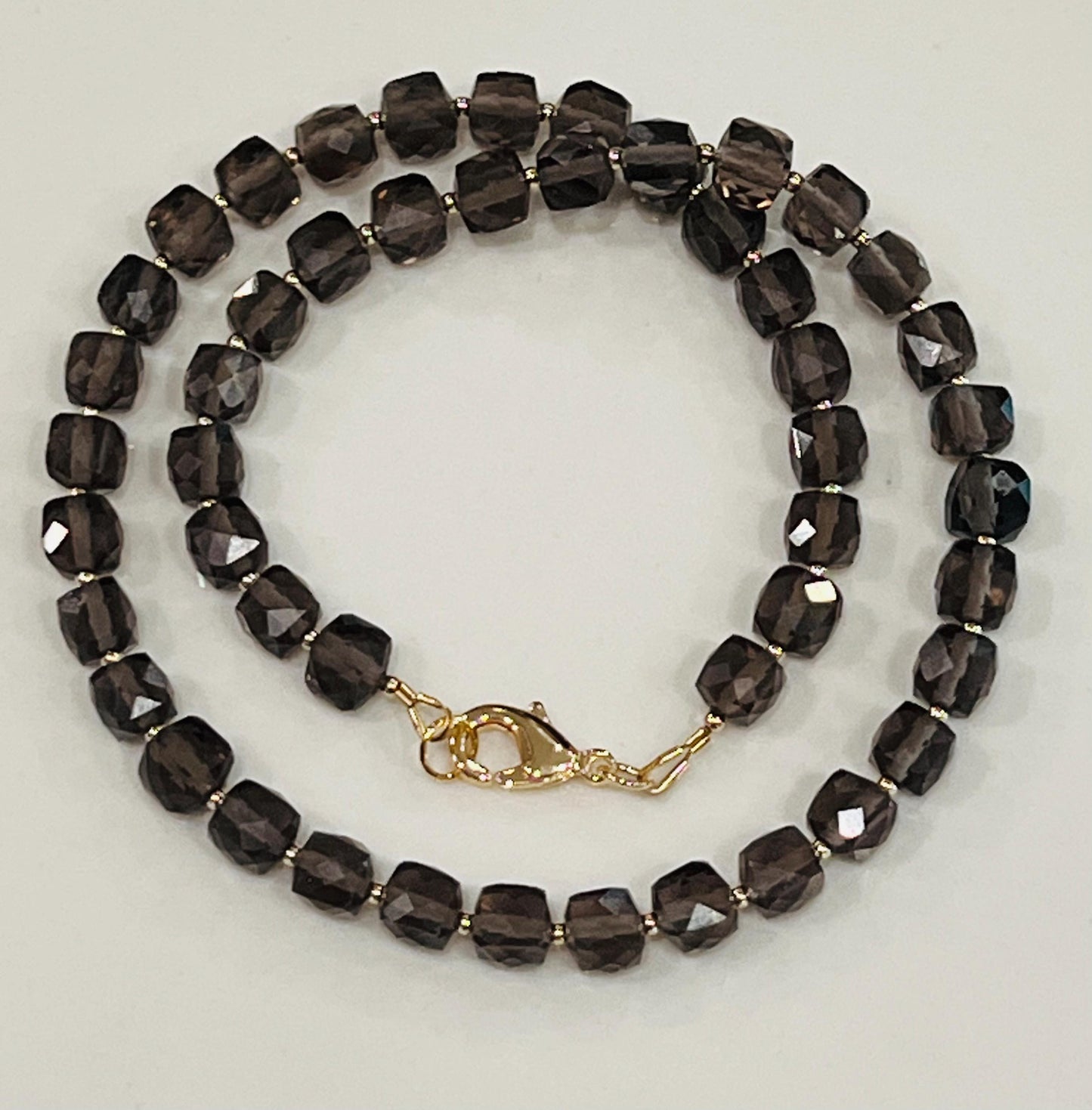 Smoky Quartz Beaded Necklace