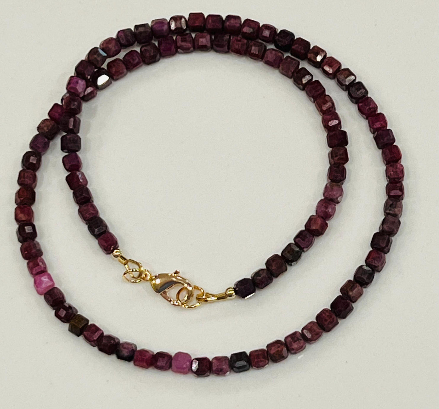 Ruby Beaded Necklace