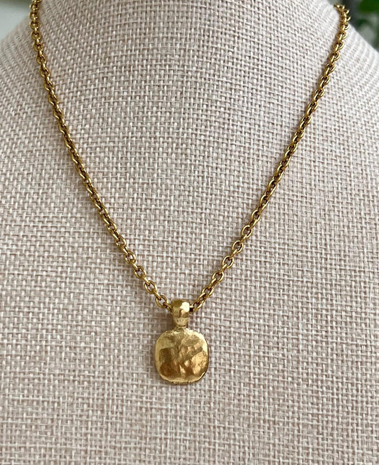 Gold Small Classic Cable Chain Necklace