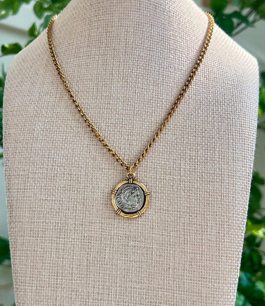 Gold Small Curb Chain Necklace