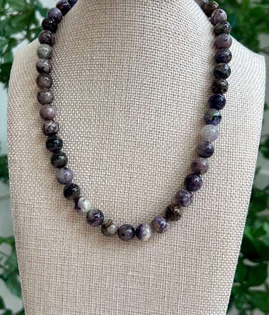 Charoite Beaded Necklace