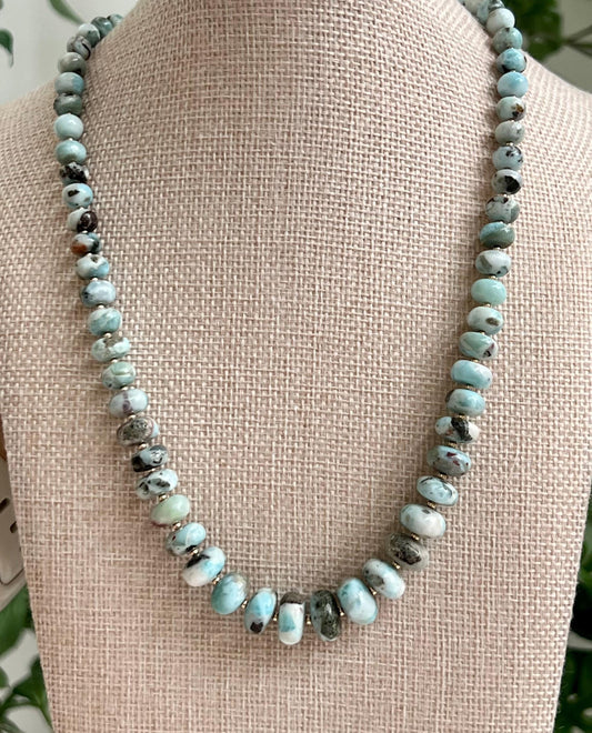 Larimar Beaded Necklace