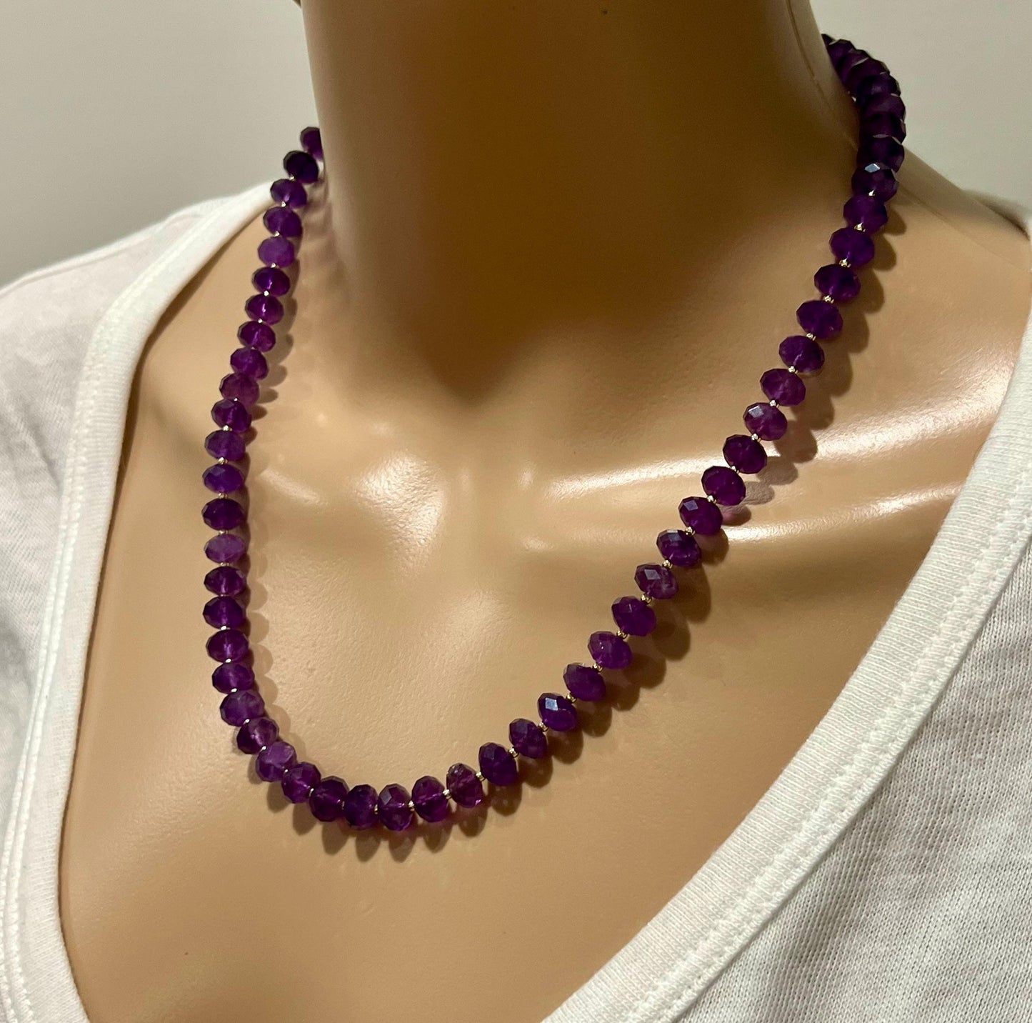 Amethyst Beaded Necklace