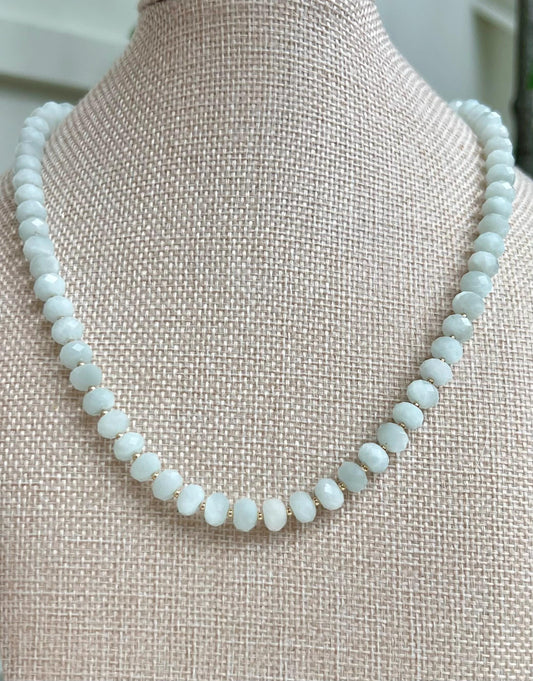 Celestite Beaded Necklace