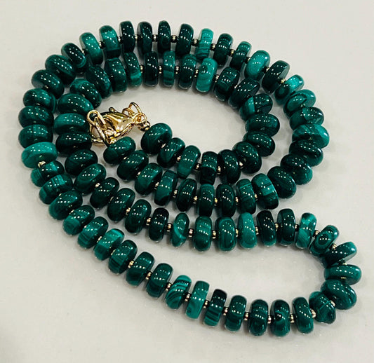 Malachite Beaded Necklace
