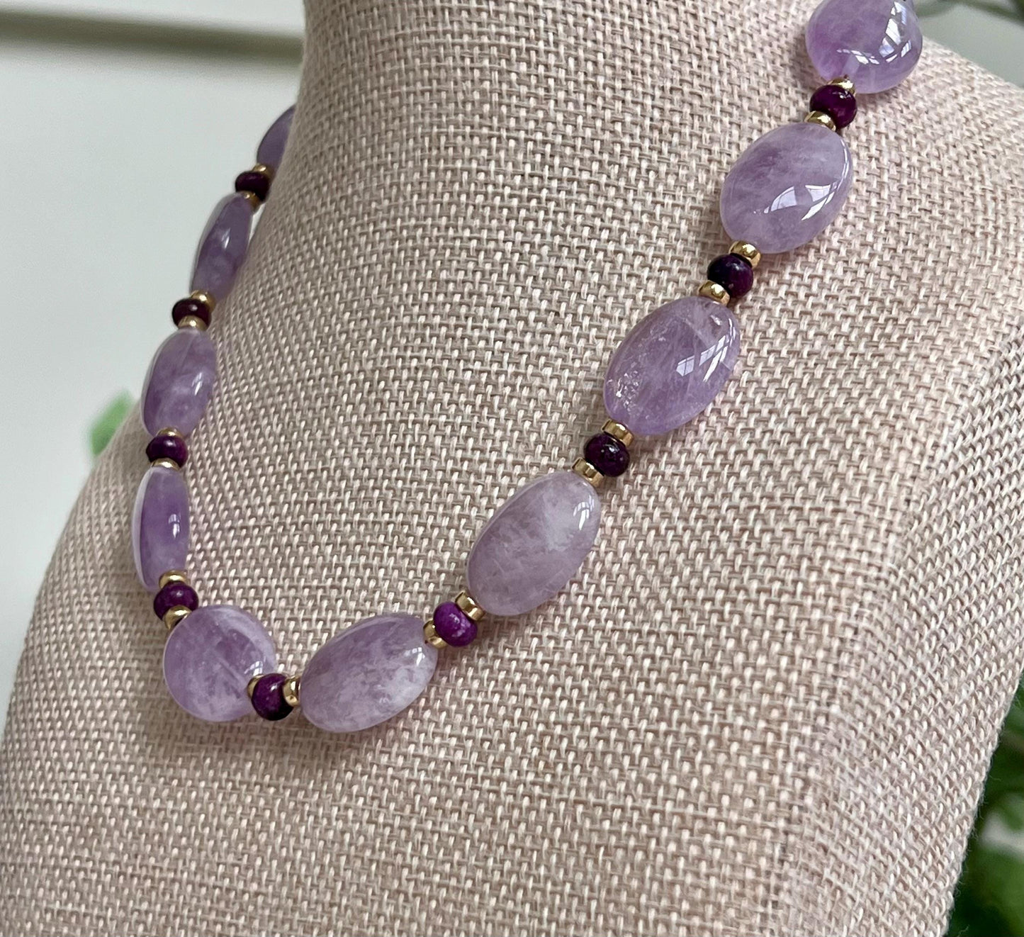 Amethyst Beaded Necklace