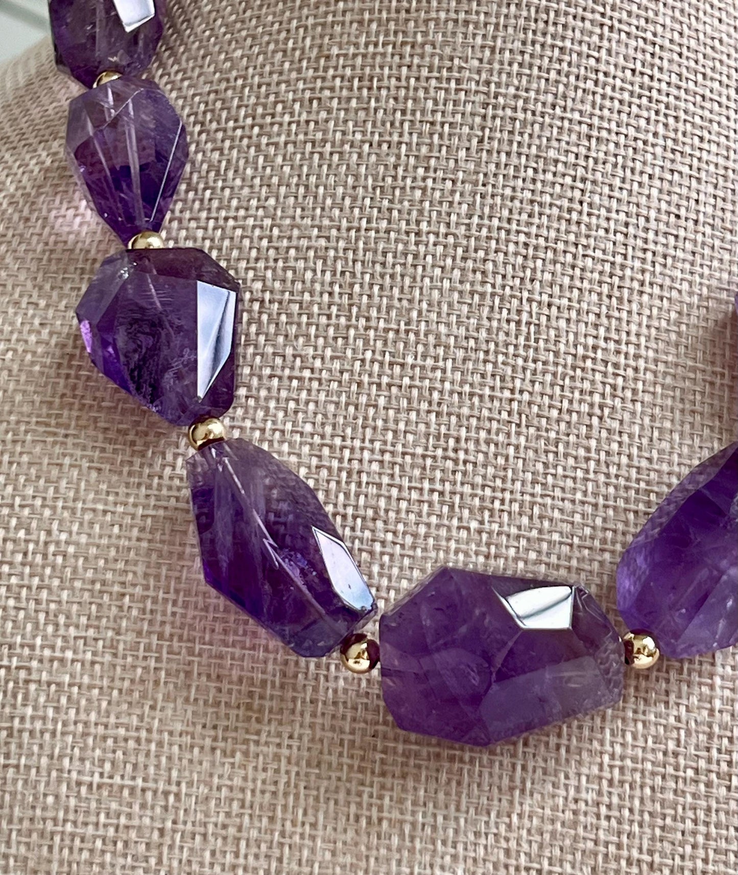 Amethyst Beaded Necklace