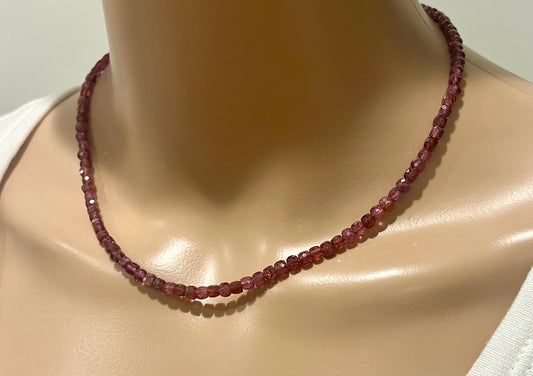 Mozambique Garnet Beaded Necklace