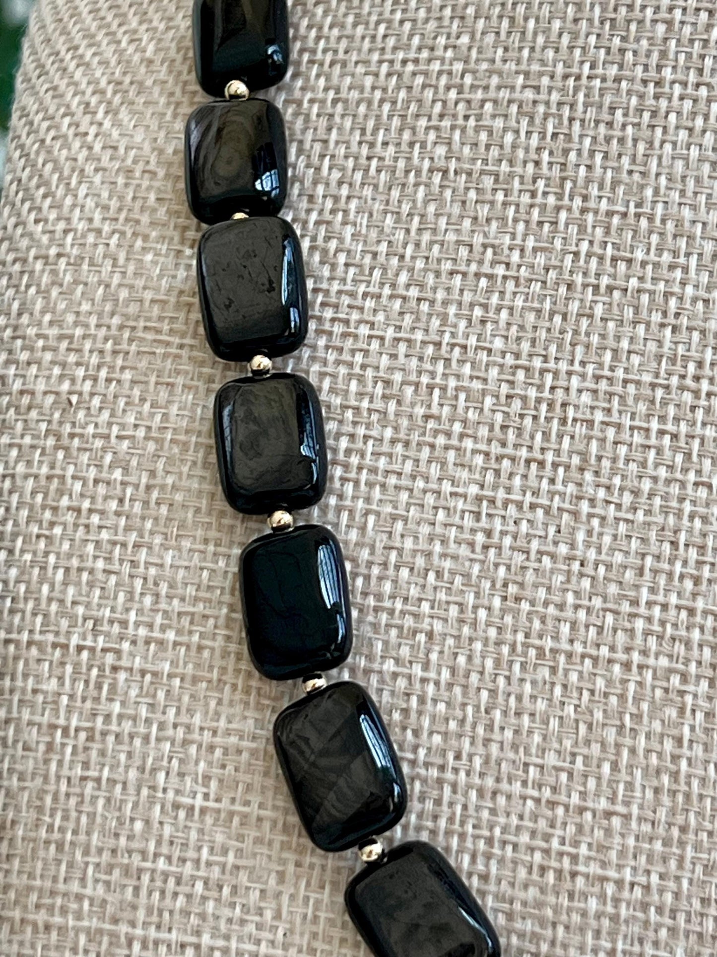 Hypersthene Beaded Necklace