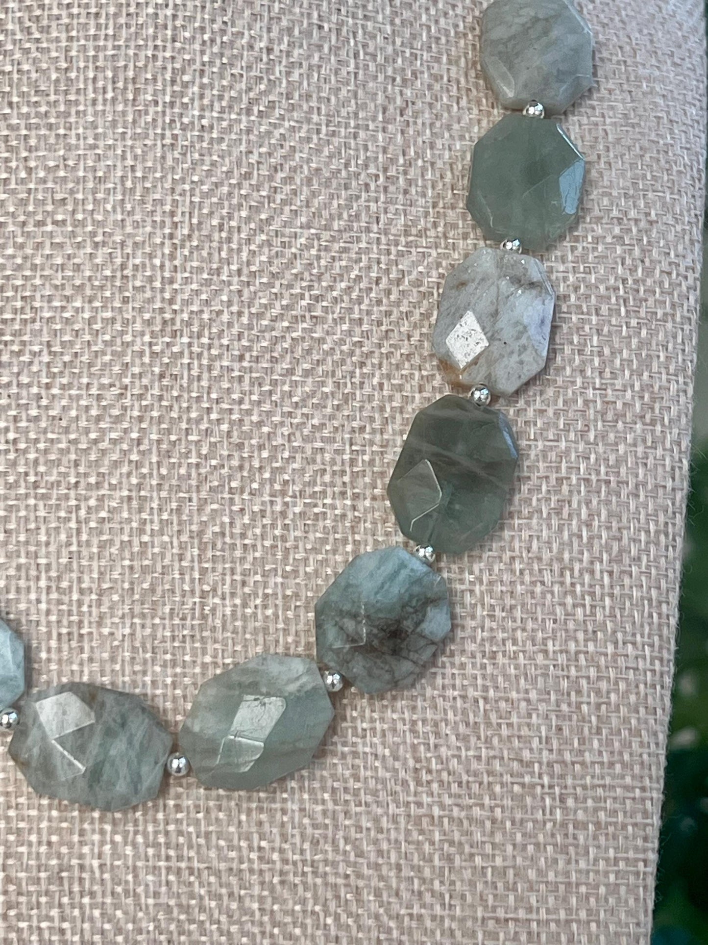Aquamarine Beaded Necklace