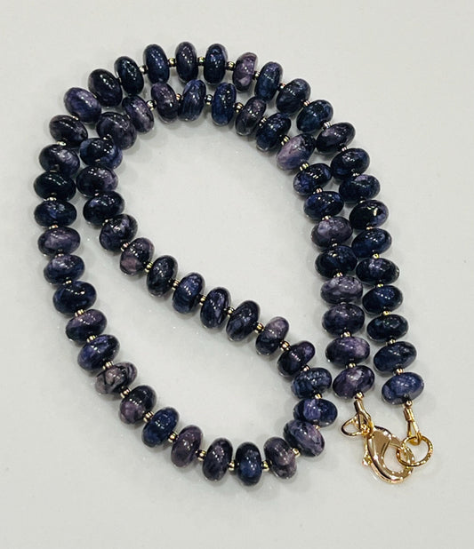 Charoite Beaded Necklace