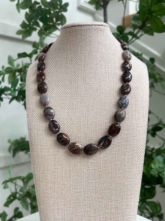 Pietersite Beaded Necklace