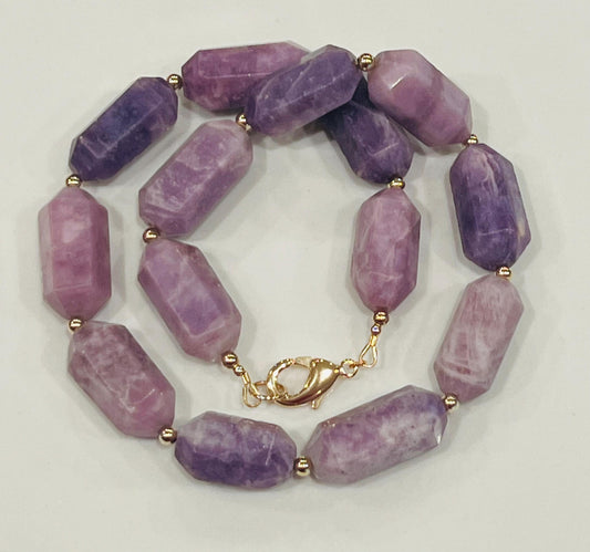 Lepidolite Beaded Necklace