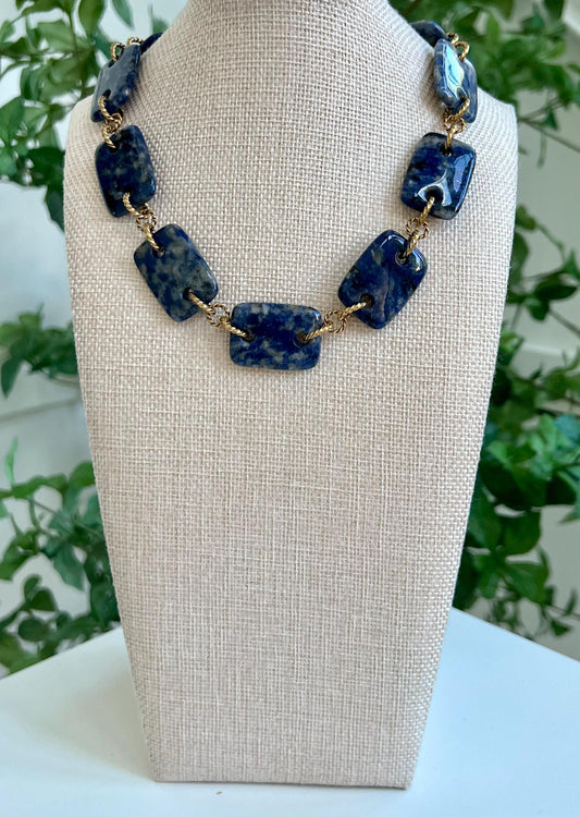 Sodalite Beaded Necklace