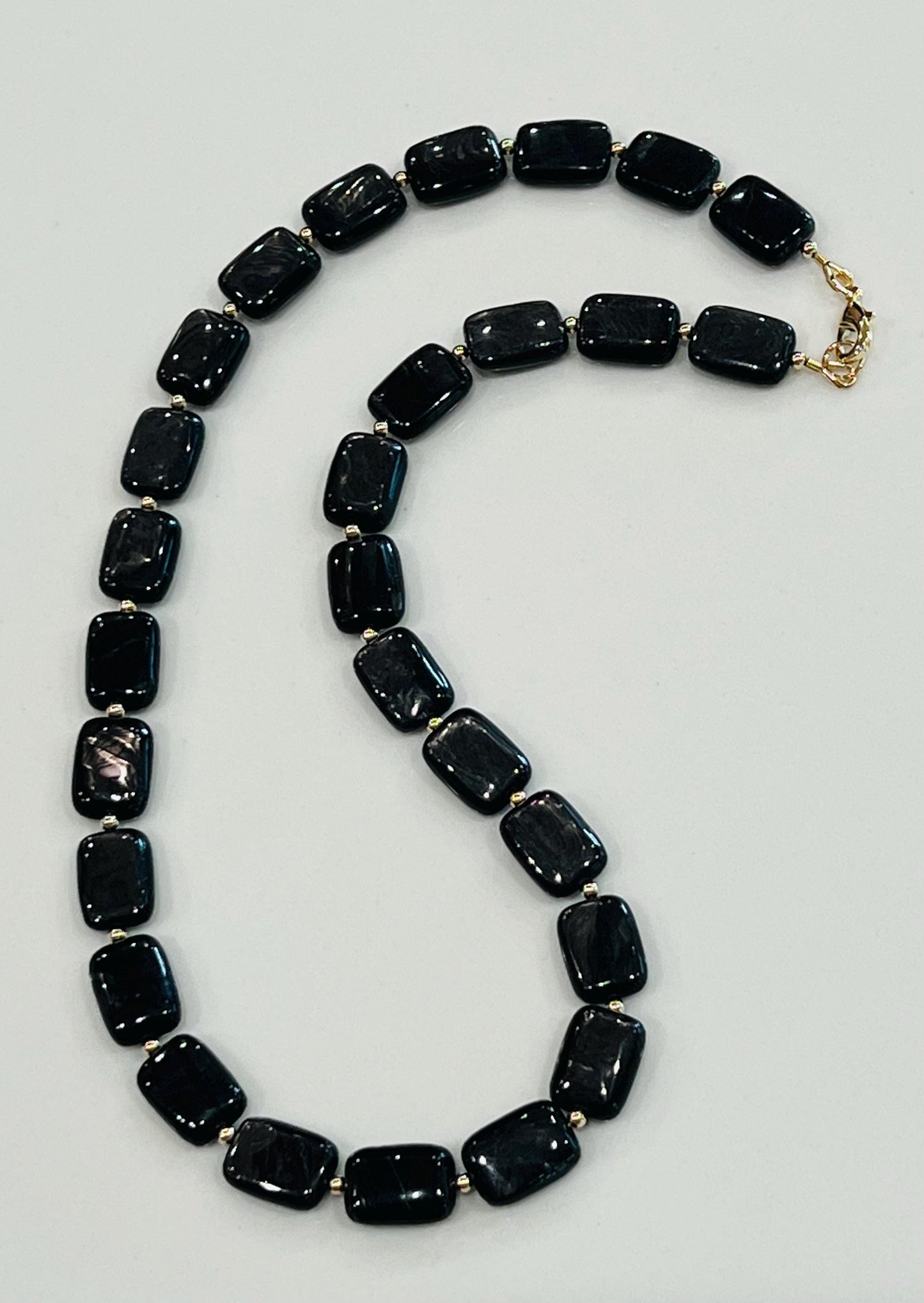 Hypersthene Beaded Necklace