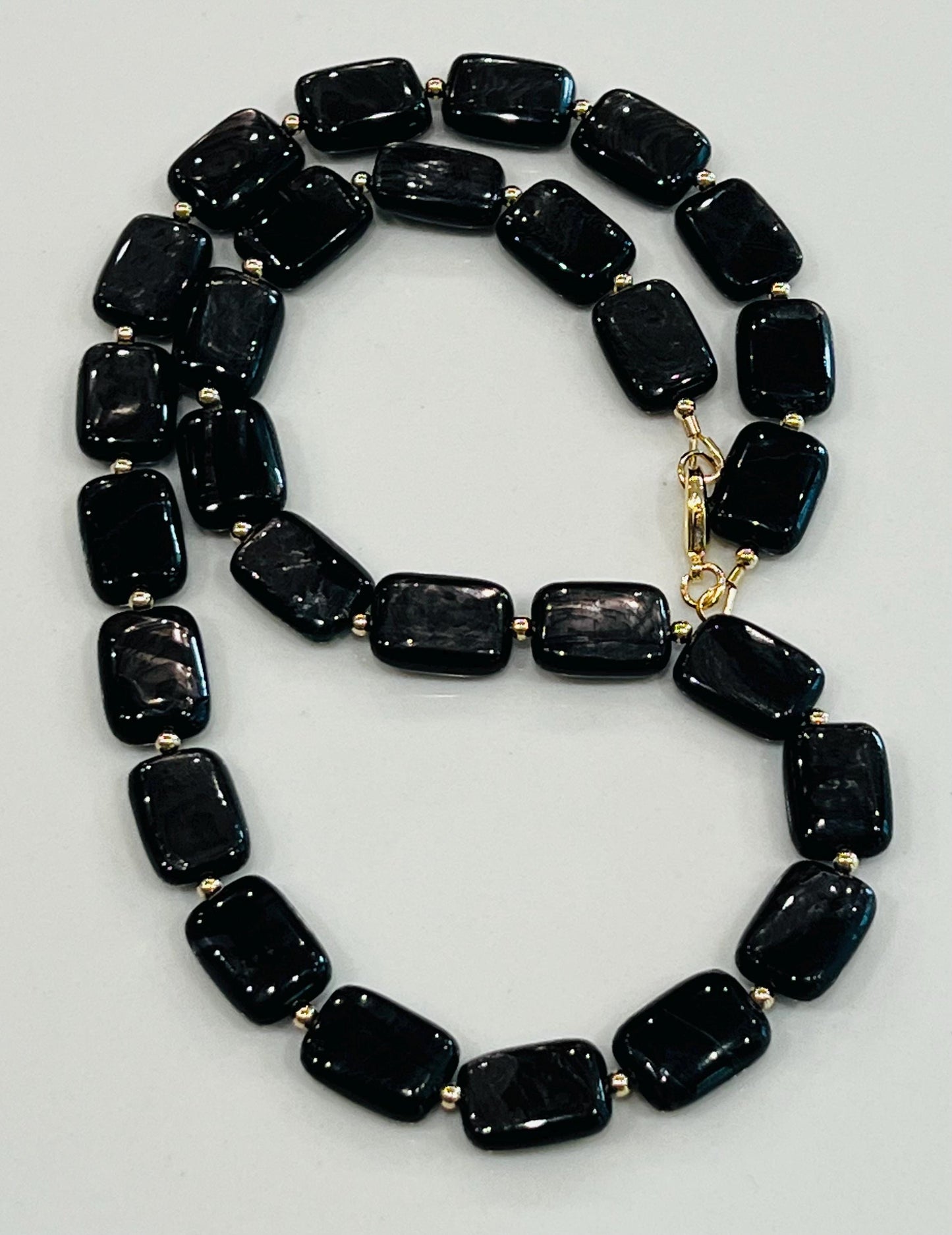 Hypersthene Beaded Necklace
