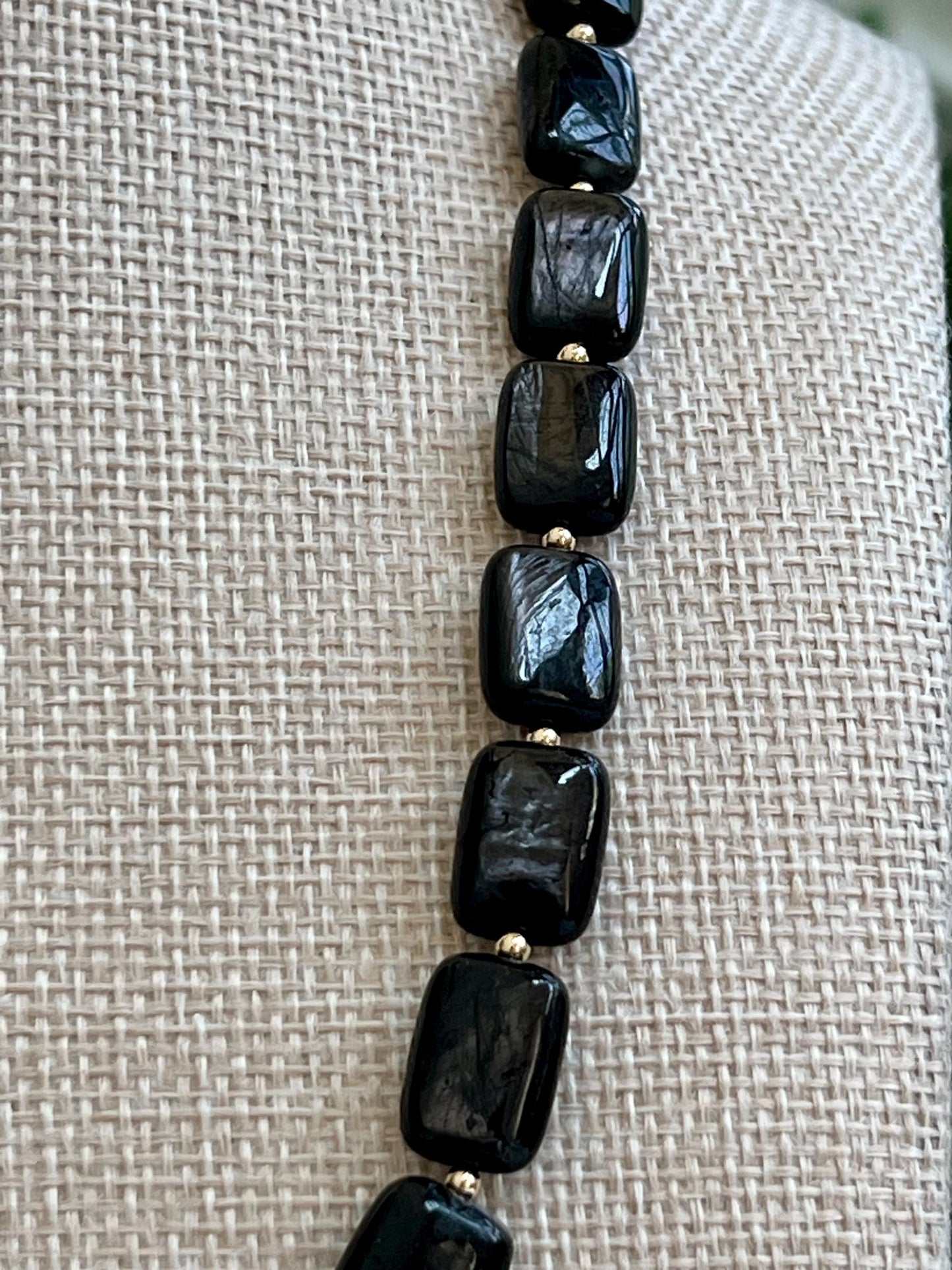 Hypersthene Beaded Necklace
