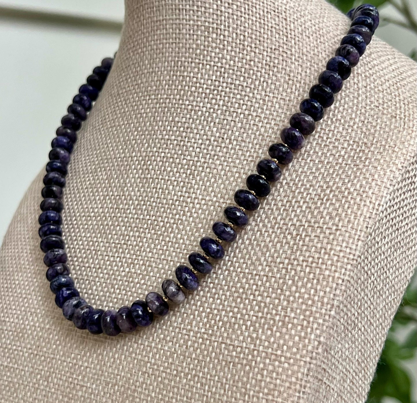 Charoite Beaded Necklace