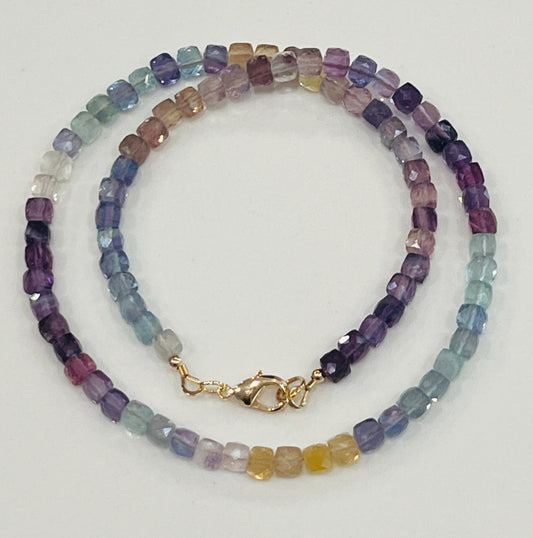 Fluorite Beaded Necklace