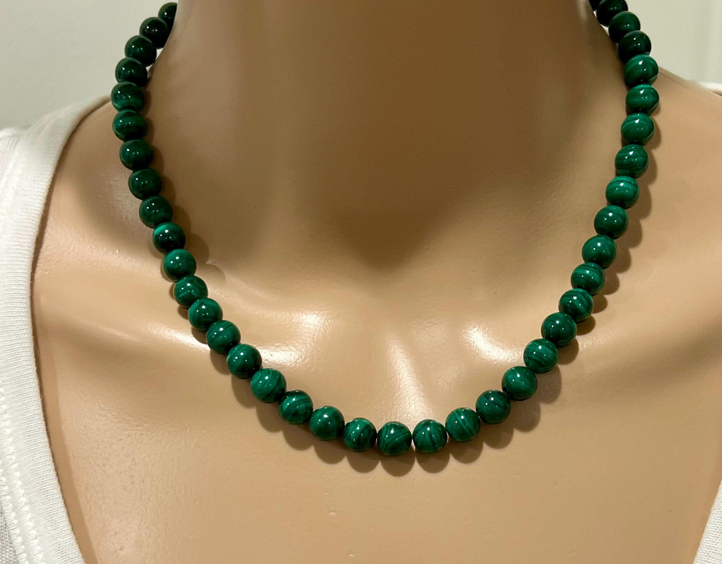 Malachite Beaded Necklace