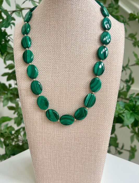 Malachite Beaded Necklace