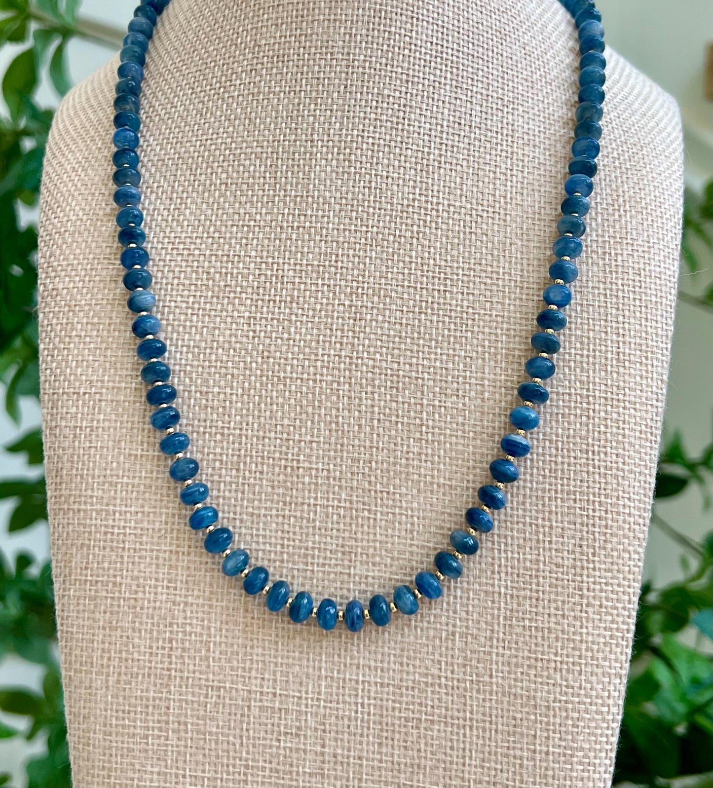 Kyanite Beaded Necklace