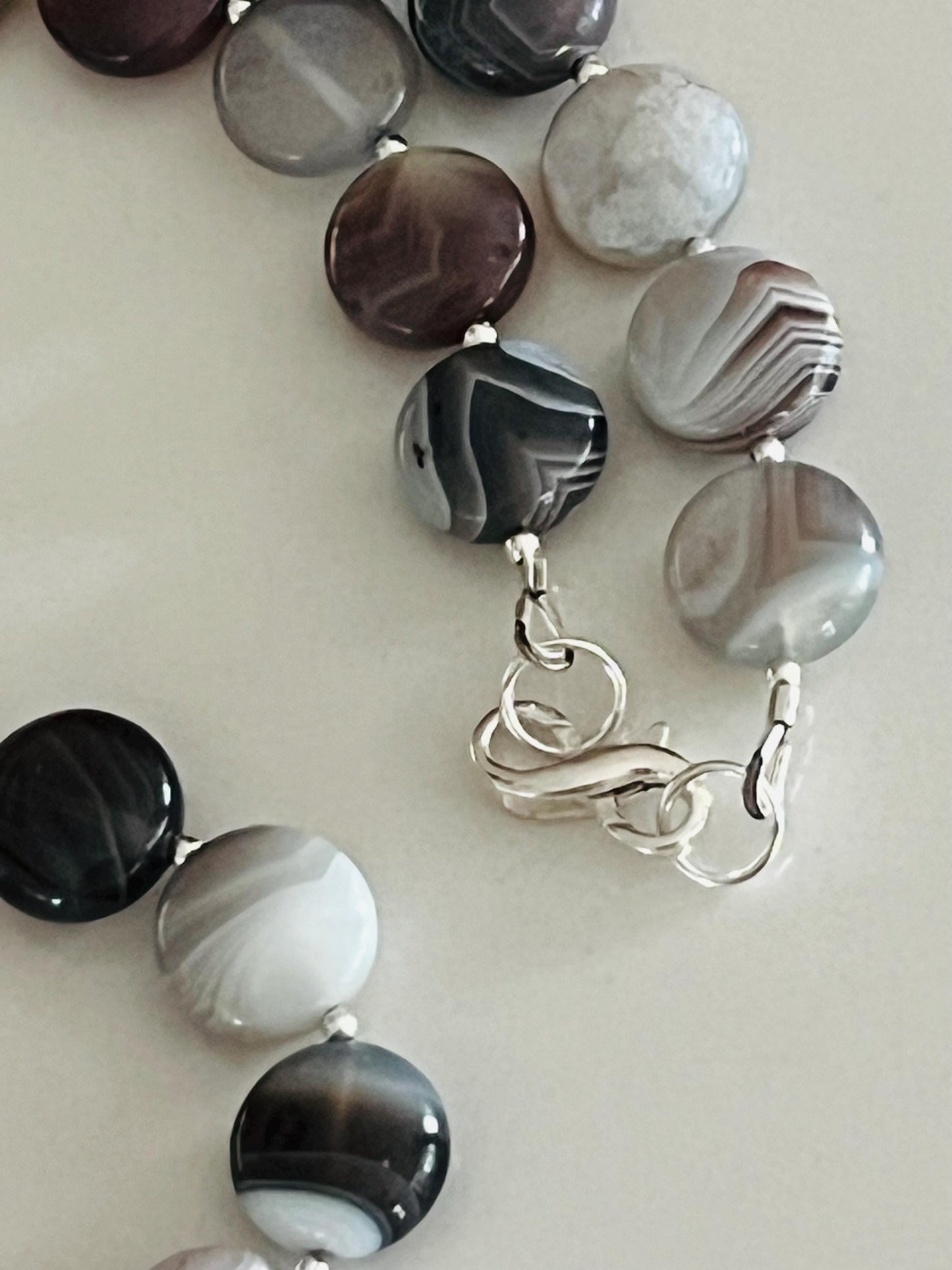 Botswana Agate Beaded Necklace