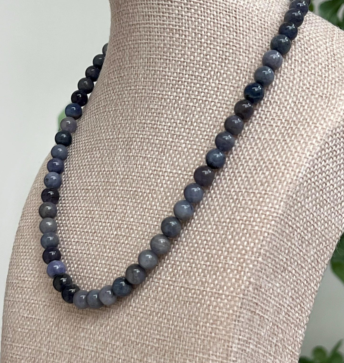 Tanzanite Beaded Necklace