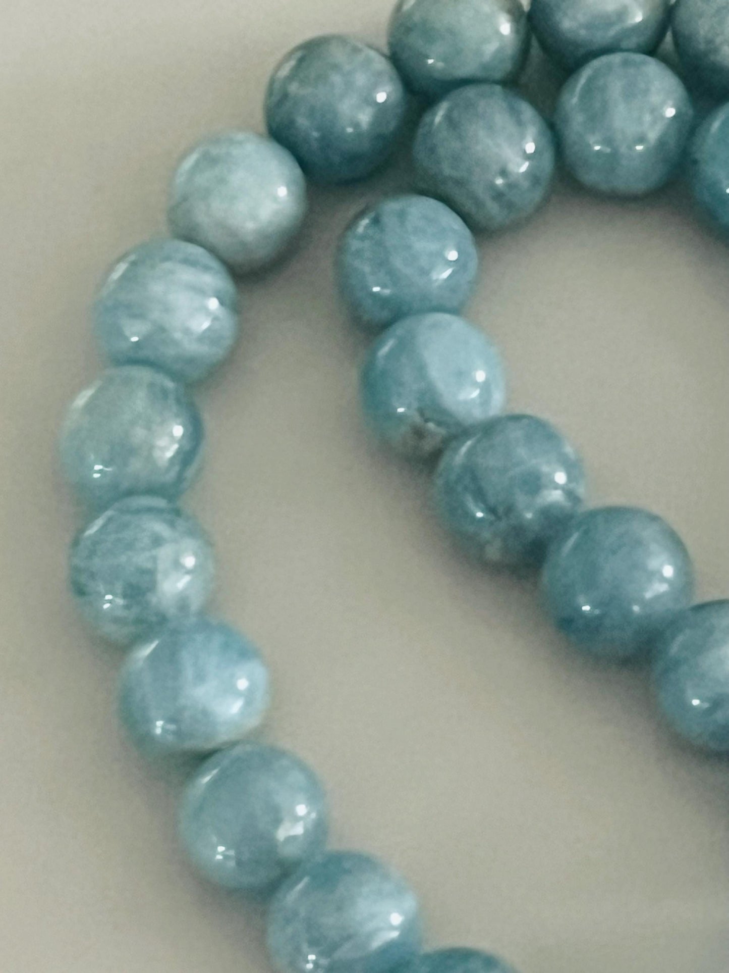 Aquamarine Beaded Necklace