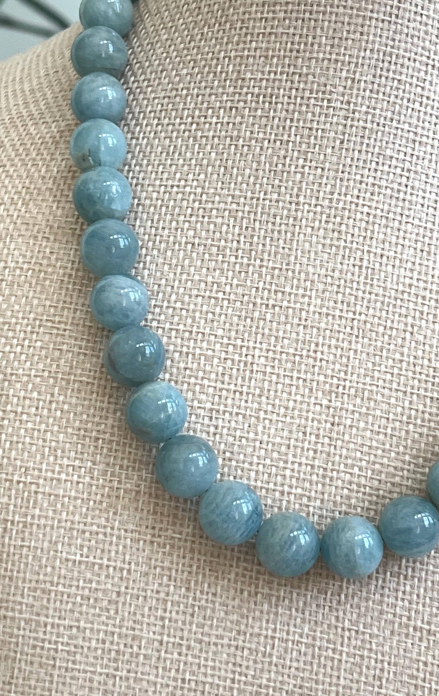 Aquamarine Beaded Necklace