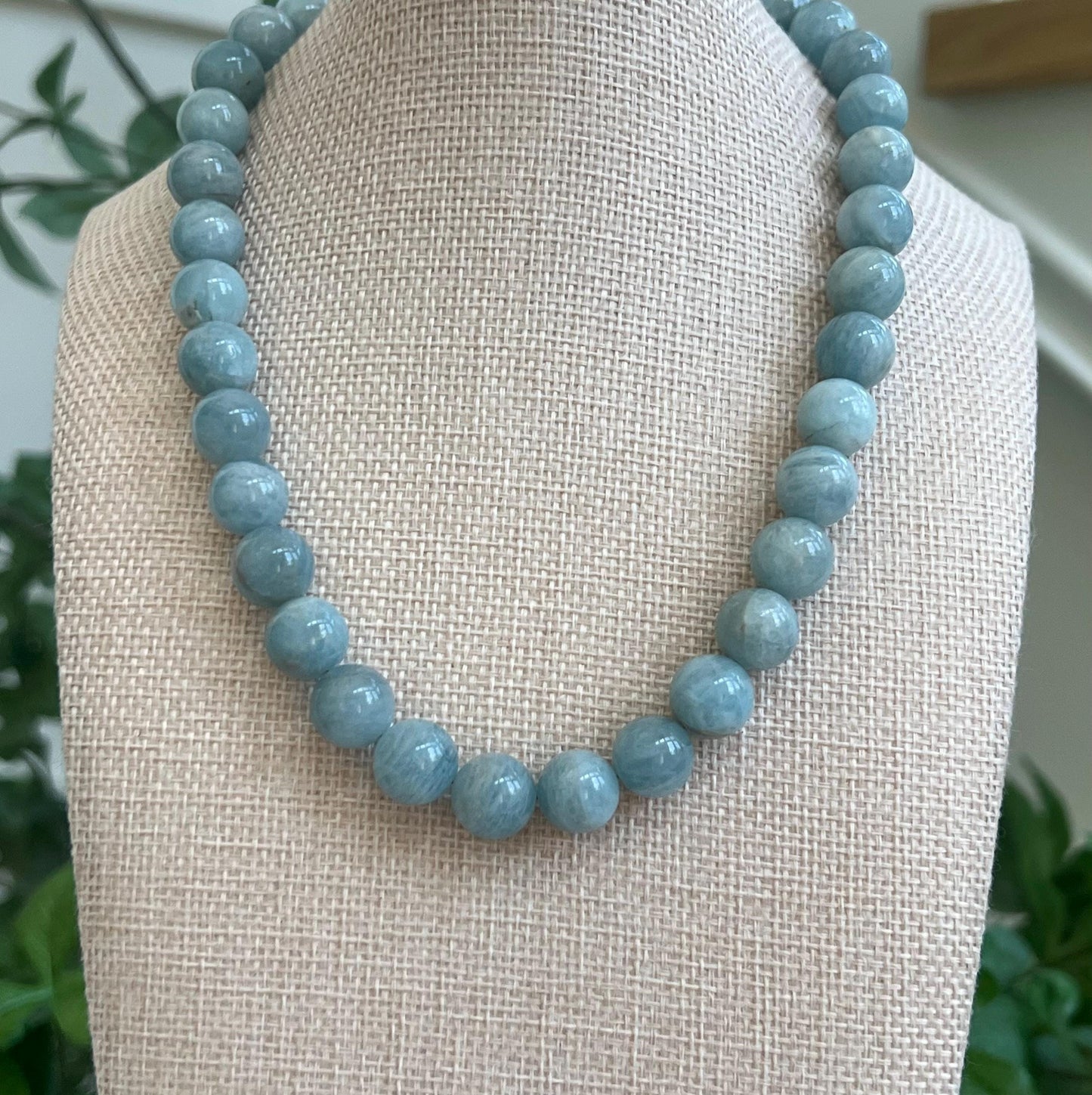 Aquamarine Beaded Necklace