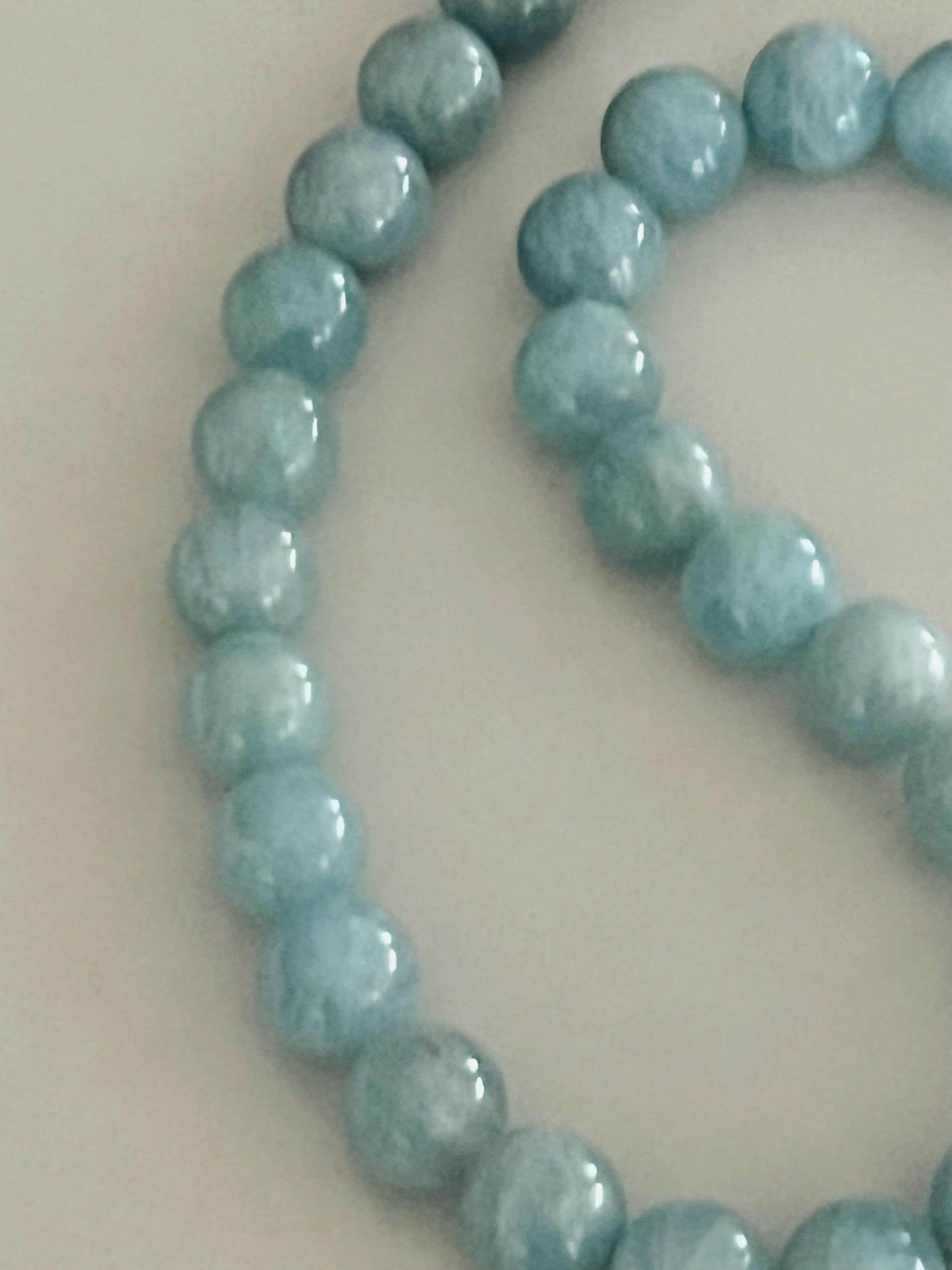 Aquamarine Beaded Necklace