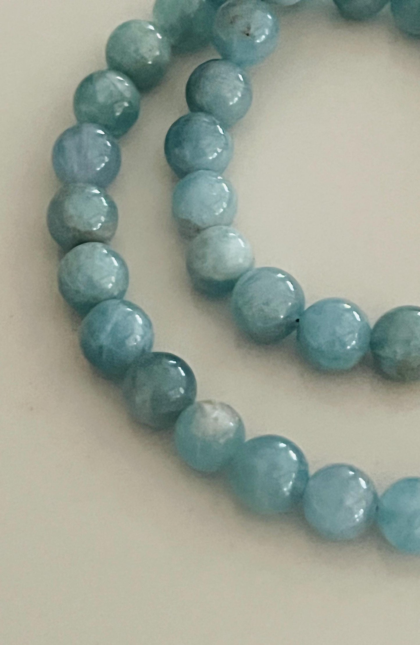 Aquamarine Beaded Necklace