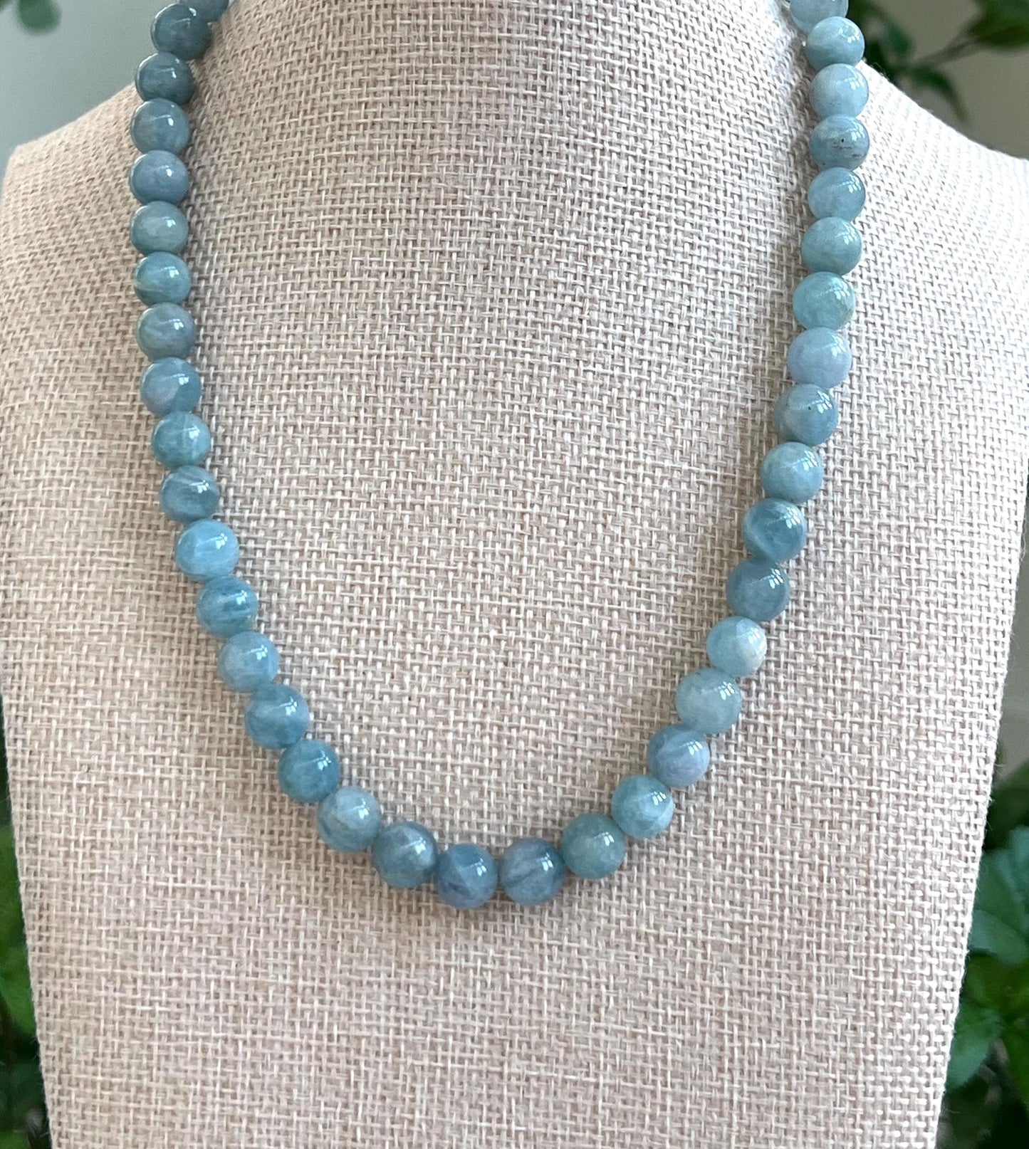 Aquamarine Beaded Necklace