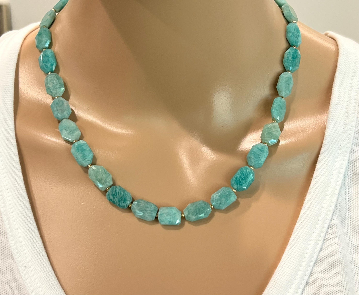Amazonite Beaded Necklace