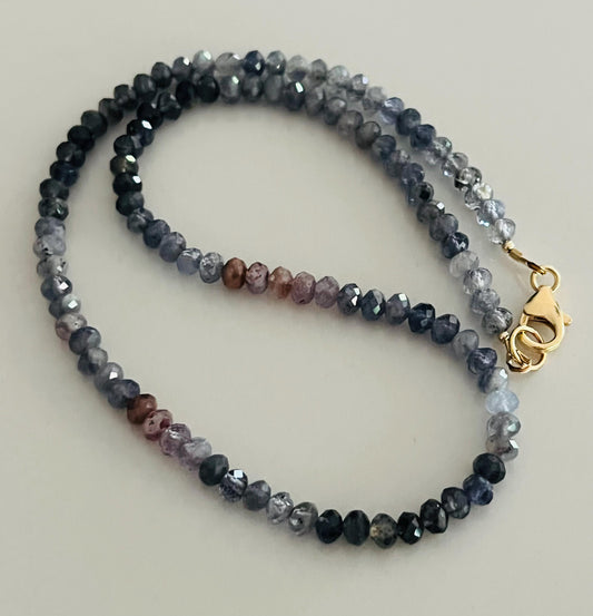 Bloody Iolite Beaded Necklace