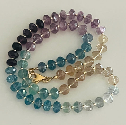 Fluorite Beaded Necklace