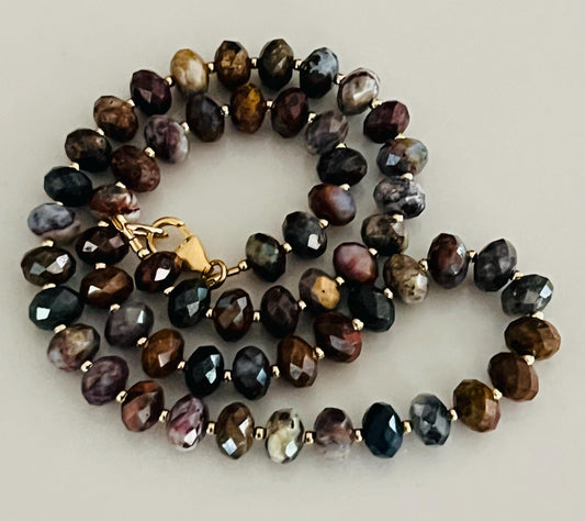 Pietersite Beaded Necklace