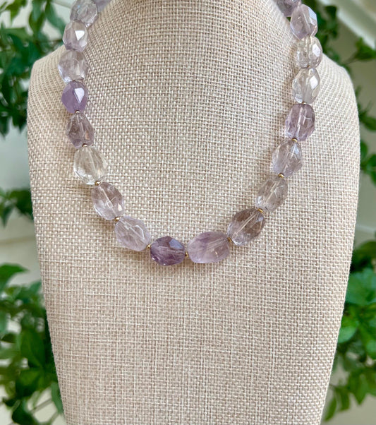Amethyst Beaded Necklace