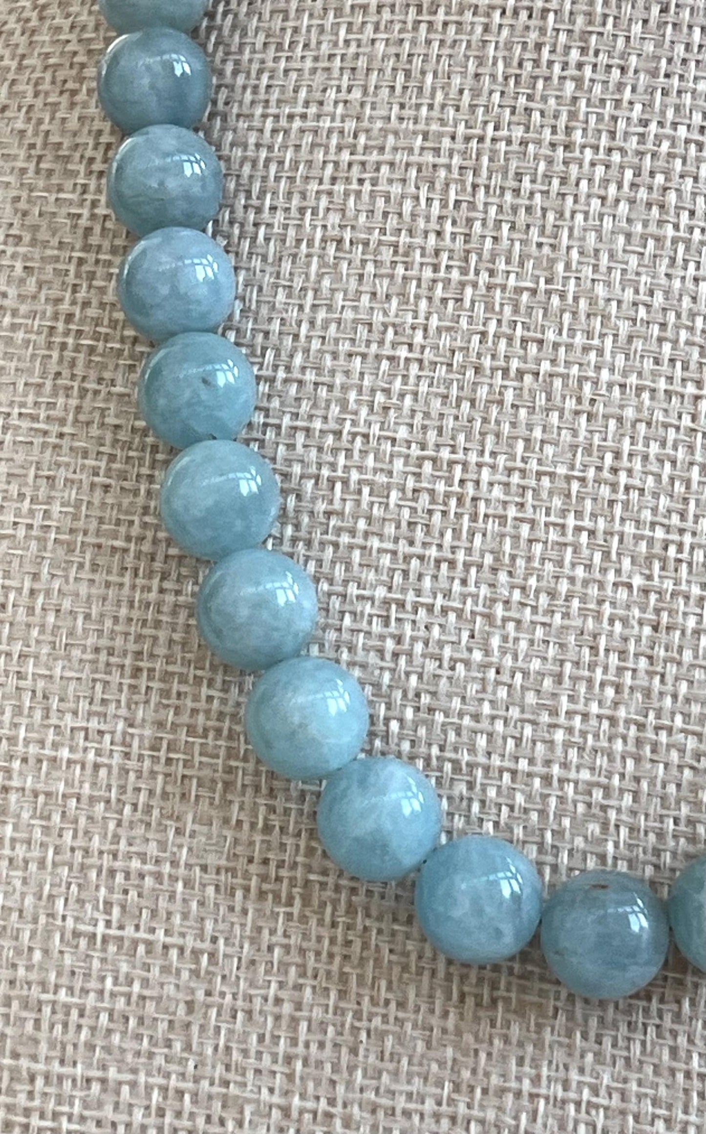Aquamarine Beaded Necklace