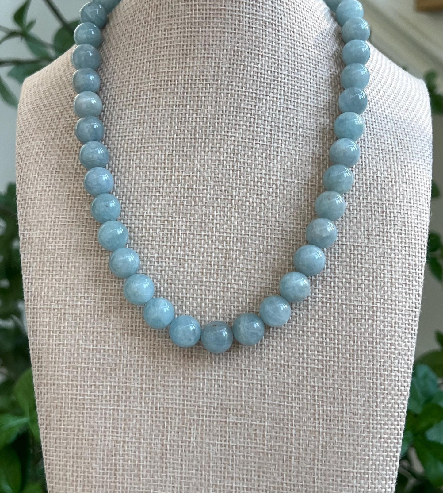 Aquamarine Beaded Necklace