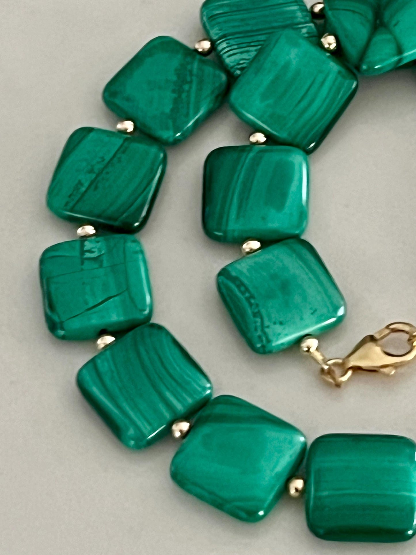 Malachite Beaded Necklace