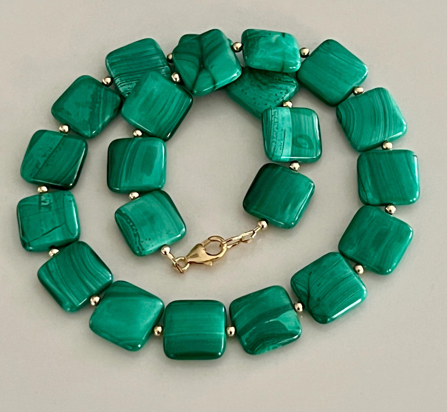 Malachite Beaded Necklace