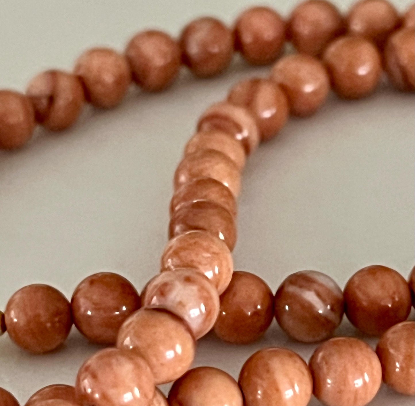 Red Malachite Beaded Necklace