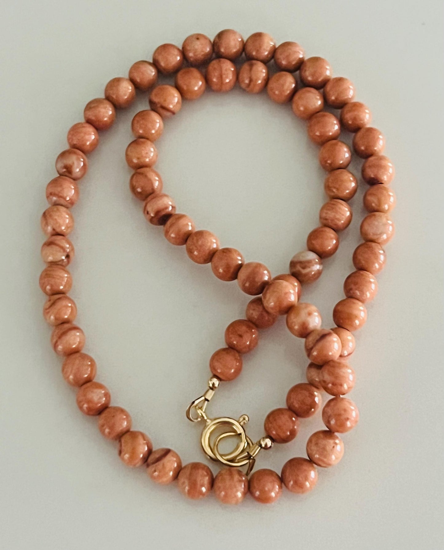 Red Malachite Beaded Necklace